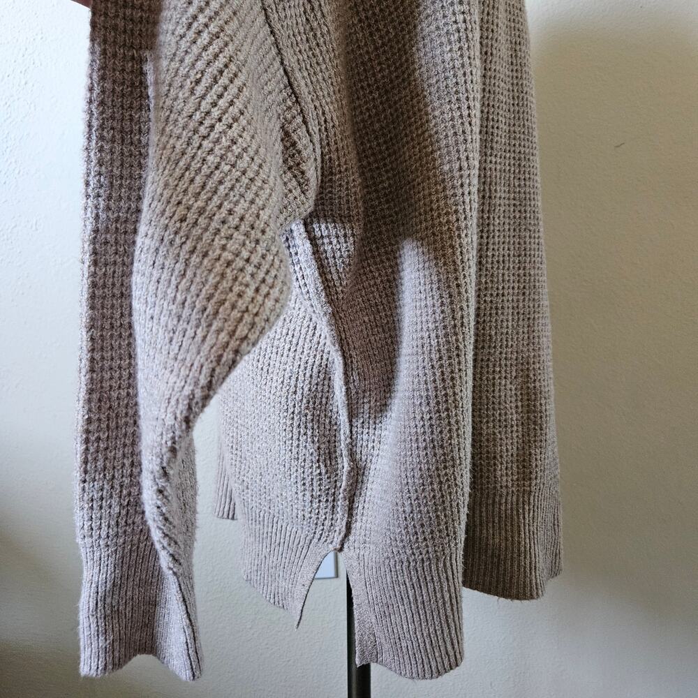Aerie Oversized Waffle Knit Crew Sweater Oversized small - Picture 2 of 9
